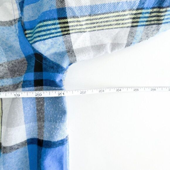 Oakley Mens Button Down Shirt Long Sleeve Plaid Blue M - Picture 5 of 7